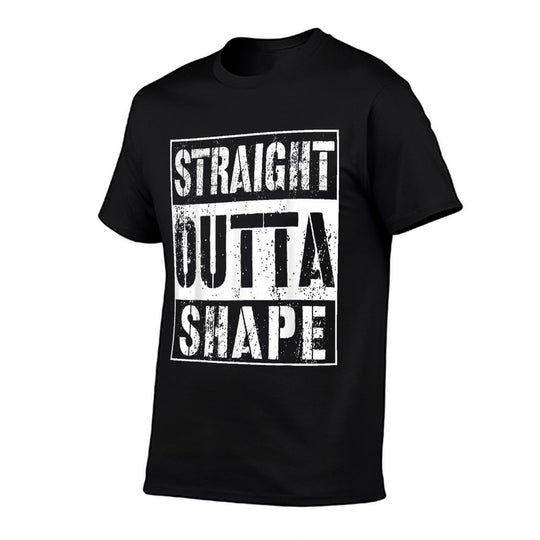 Straight Outta Shape Funny Workout Or Gym Gift  Vintage-inspired T-Shirt