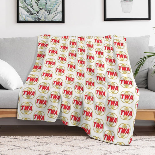 TWA Airlines - Vintage Logo Gift-ready Throw Blanket
