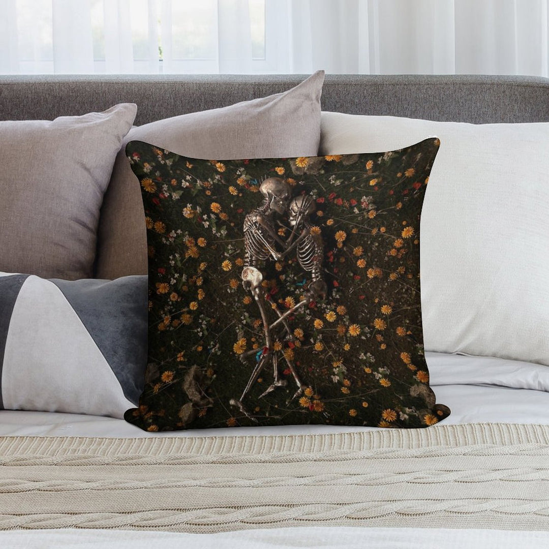 Memento Mori Soft Decorative Cover Throw Pillow