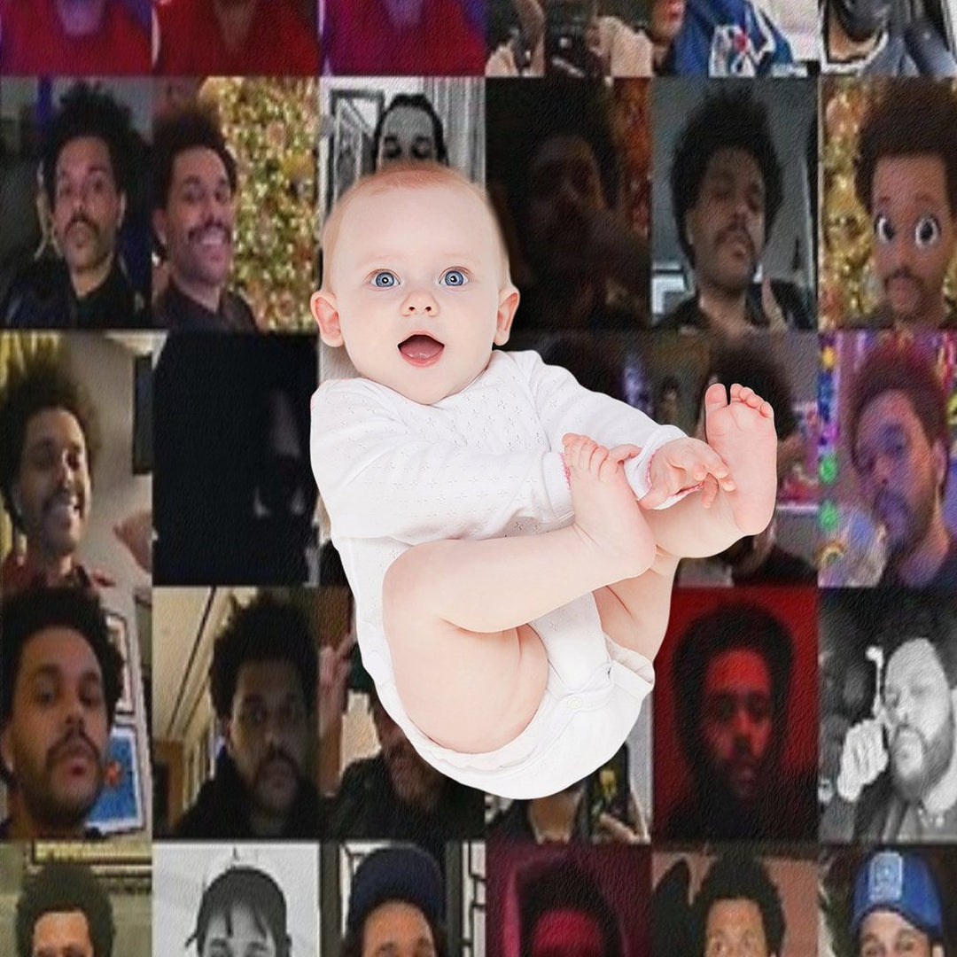 King of Selfiesss Plush Throw Blanket