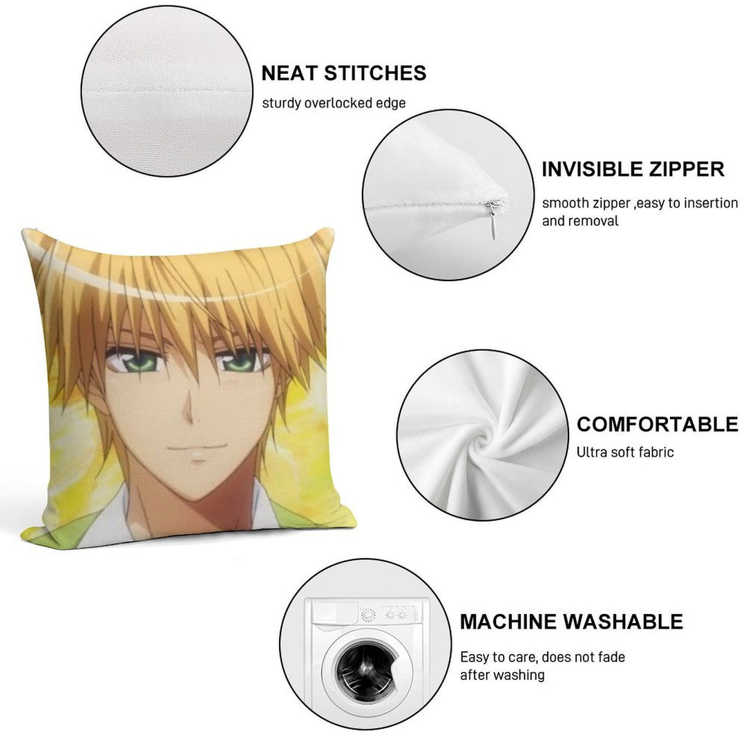Usui Takumi Soft Shrink-Resistant Throw Pillow