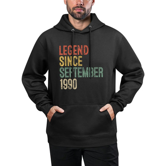 Legend 1990 35th Birthday Gifts for Men Women 35 Year Old Moisture-Wicking Hoodie