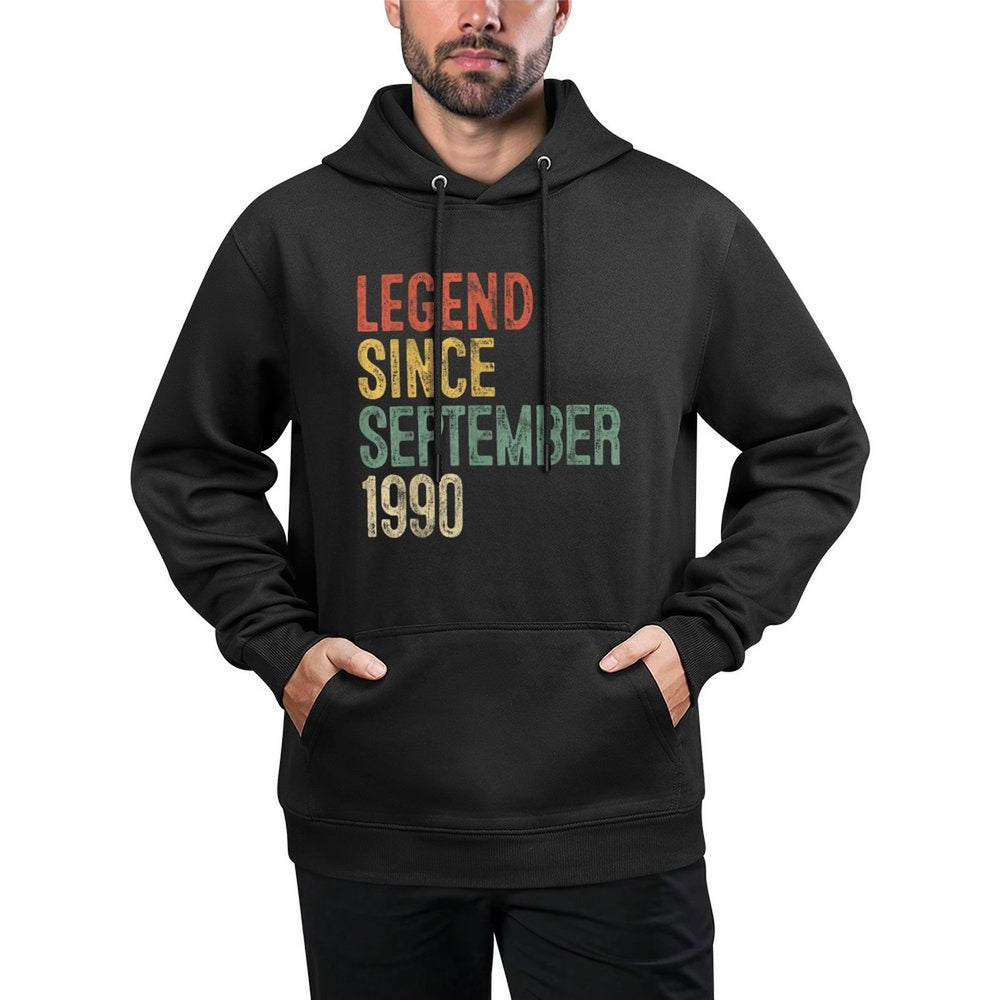 Legend 1990 35th Birthday Gifts for Men Women 35 Year Old Shape Retention Hoodie