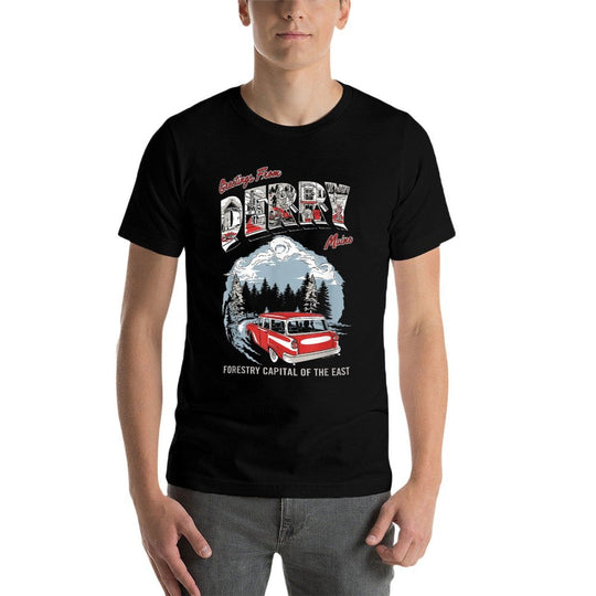 IT Welcome to Derry Greetings Tourist Horror TV Show  Heathered Texture T-Shirt