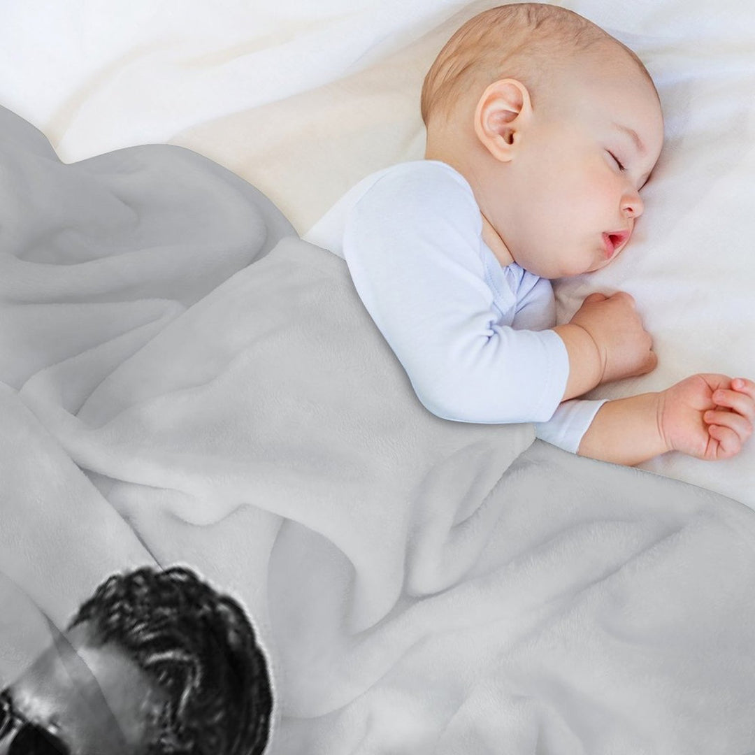 Miles B&W Easy Care Throw Blanket