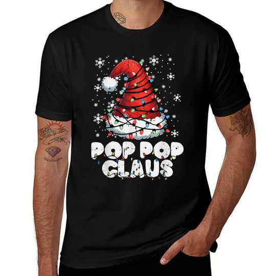 Christmas Grandpa Pop Pop Clause Xmas Papa Family Match Men  Soft T-Shirt