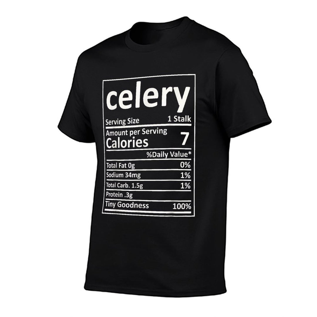 Celery Nutrition Thanksgiving Costume Food Facts Xmas  Graphic-printed T-Shirt