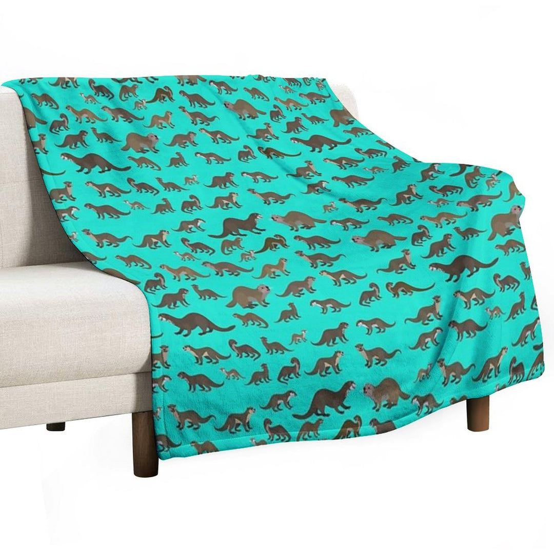 Know Your Otters Versatility Throw Blanket