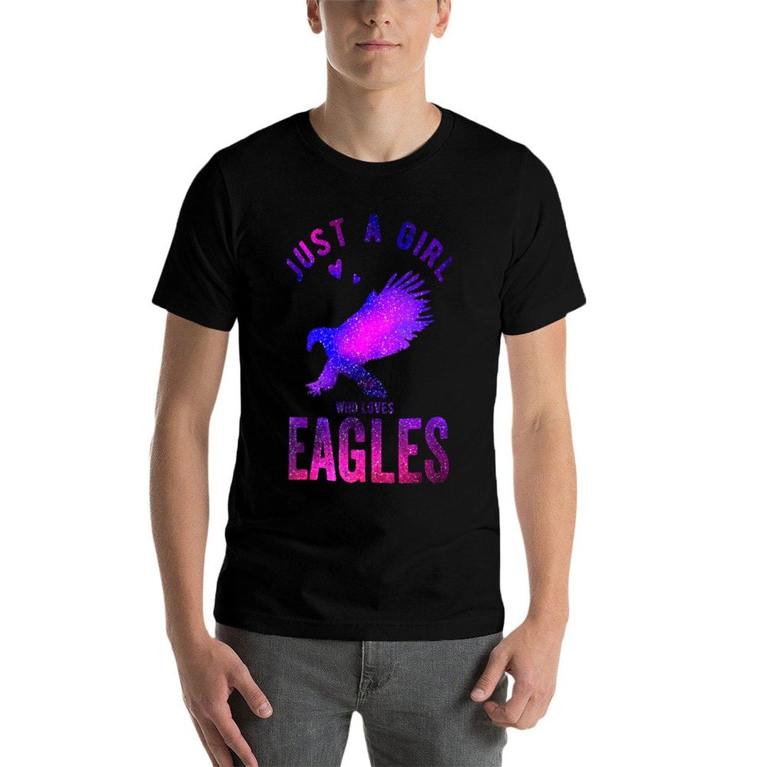 Just A Girl Who Loves Eagles Eagle Lover Funny Eagle  Eco-friendly Material T-Shirt
