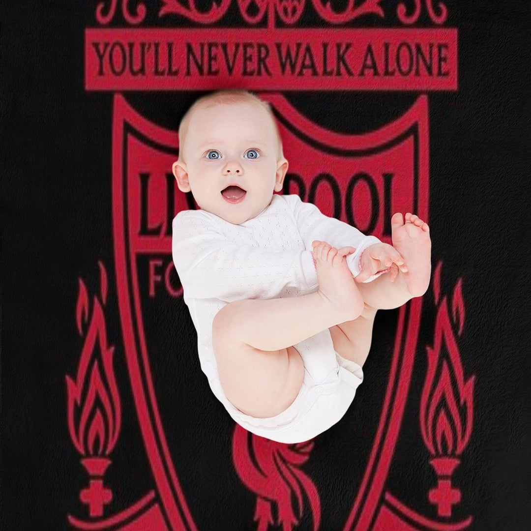 Classic Red Liverpool Emblem Durable Throw Blanket