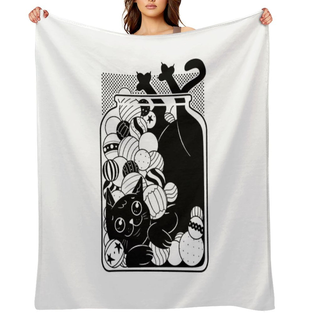 Jingle Cat Versatility Throw Blanket
