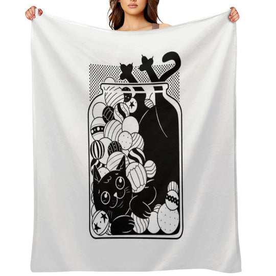 Jingle Cat Versatility Throw Blanket