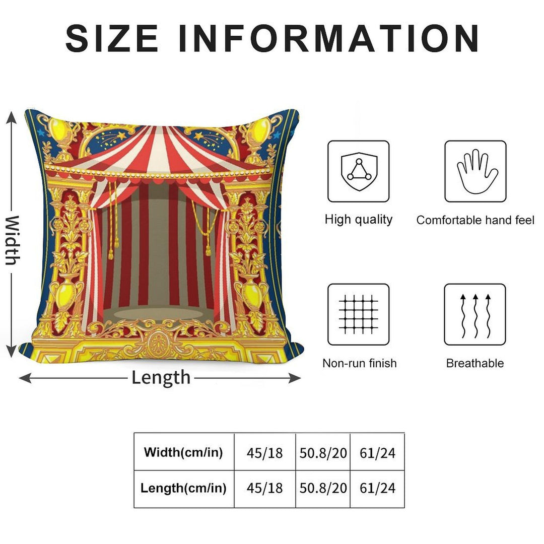 Carnival Circus Soft Style Accent Throw Pillow