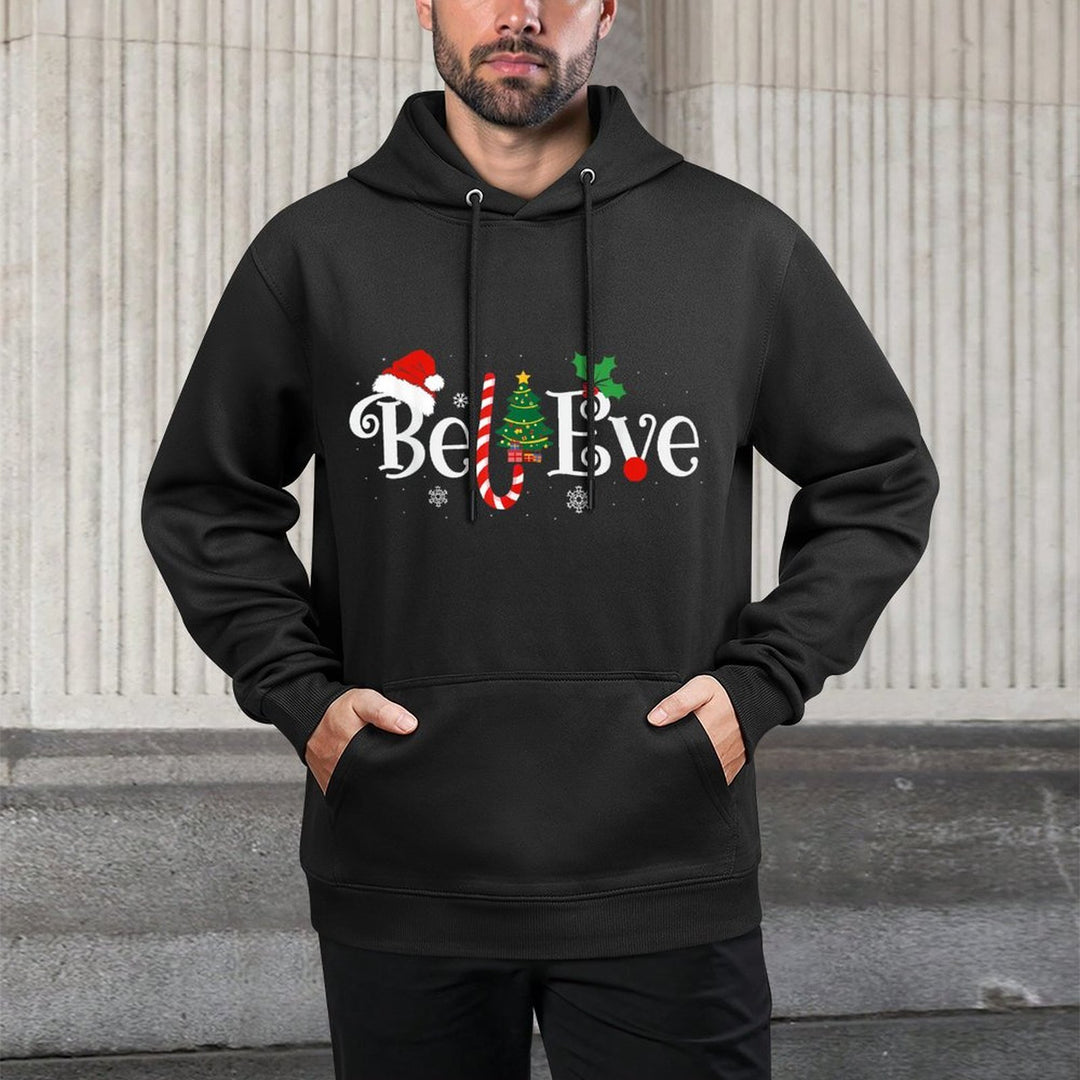 BEST BELIEVE CHRISTMAS PAJAMA SHIRT EVER Xmas Family Funny Breathable Fabric Hoodie