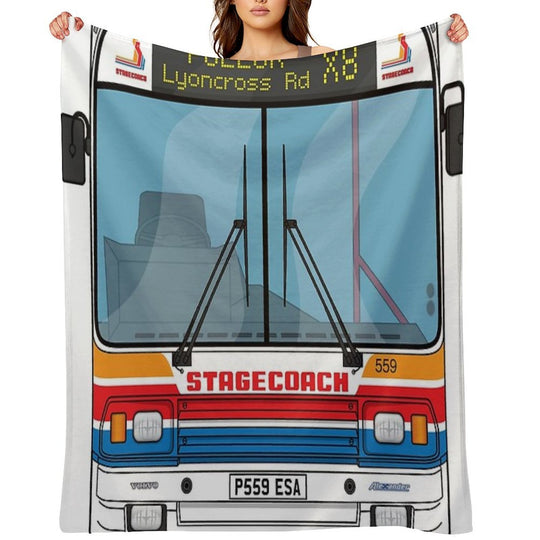 Stagecoach Alexander PS P559ESA 559 Pollok X8 Illustration Anti-pilling Throw Blanket