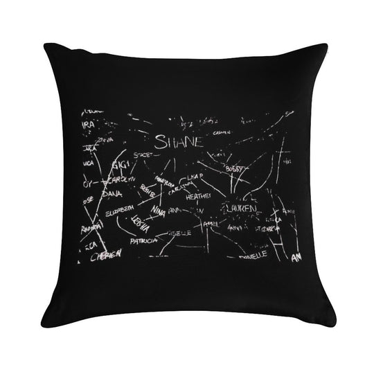 The L Word Chart Soft Short Plush Fabric Throw Pillow