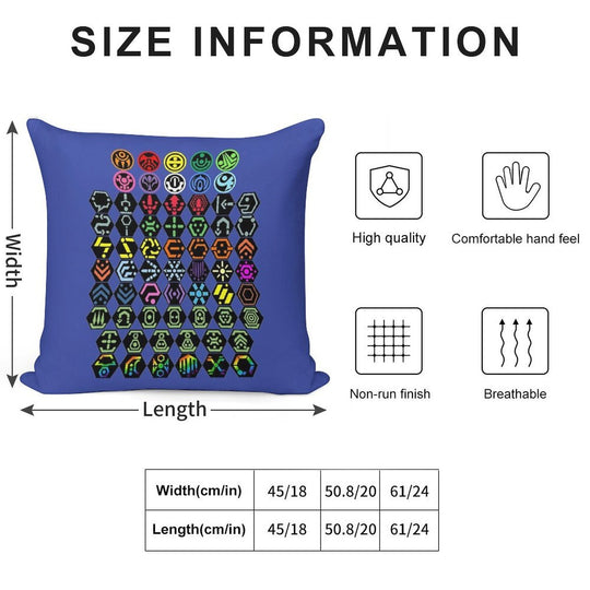 Phantasy Star Online - Icons Soft Style Accent Throw Pillow