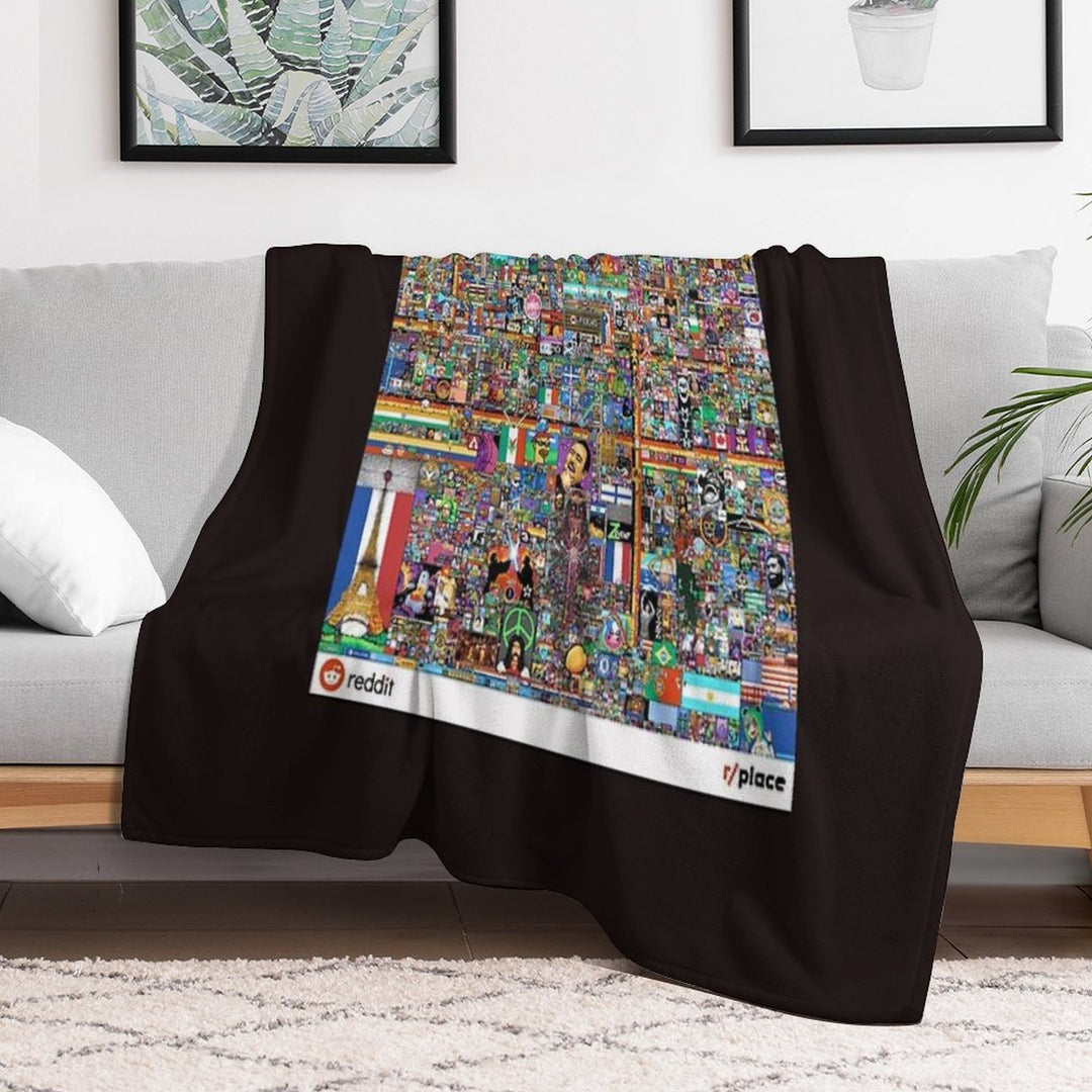 Rplace - Reddit Digital Art - 2022 Classic T-Shirt Anti-pilling Throw Blanket