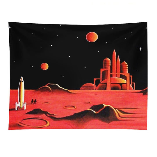 CITY ON MARS Tapestry