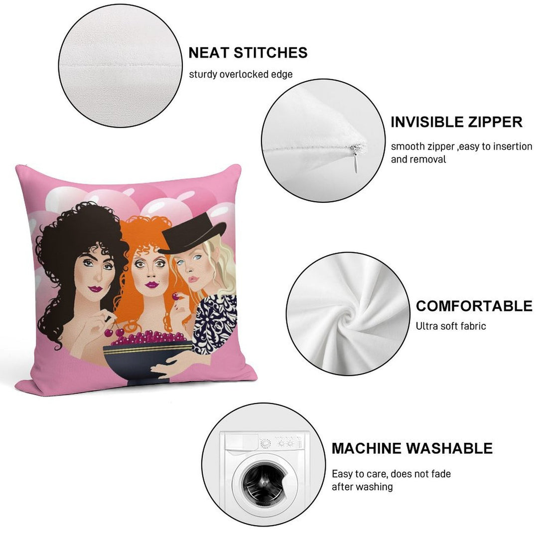 Cherries Soft Easy Maintenance Throw Pillow