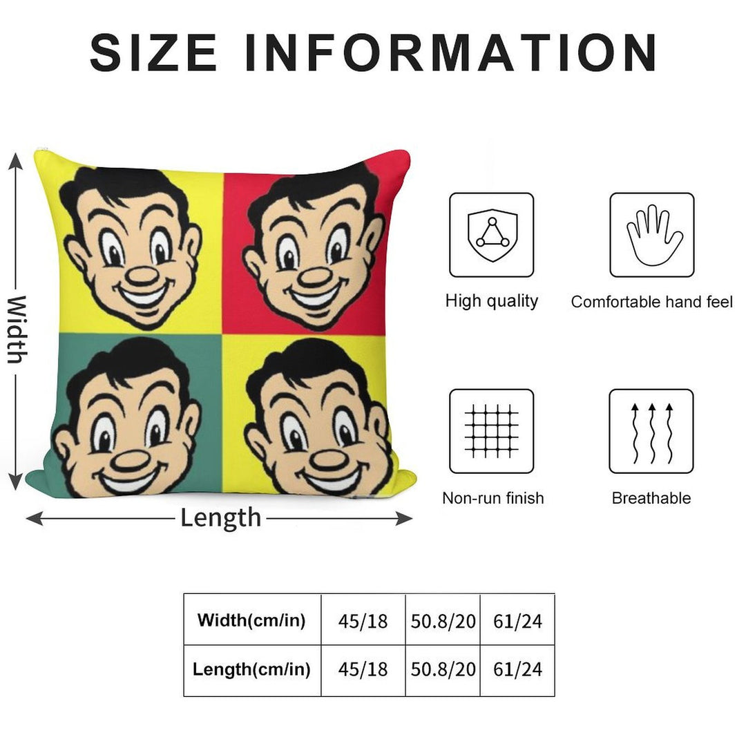 FOUR GUYS Soft Skin-Friendly Throw Pillow