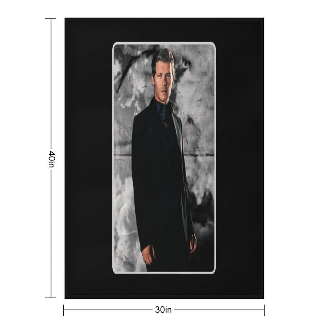 Klaus Mikaelson Potrait Eco-conscious Throw Blanket