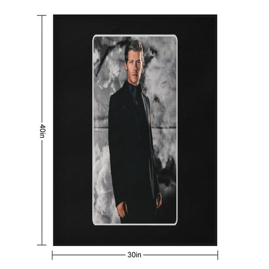 Klaus Mikaelson Potrait Eco-conscious Throw Blanket