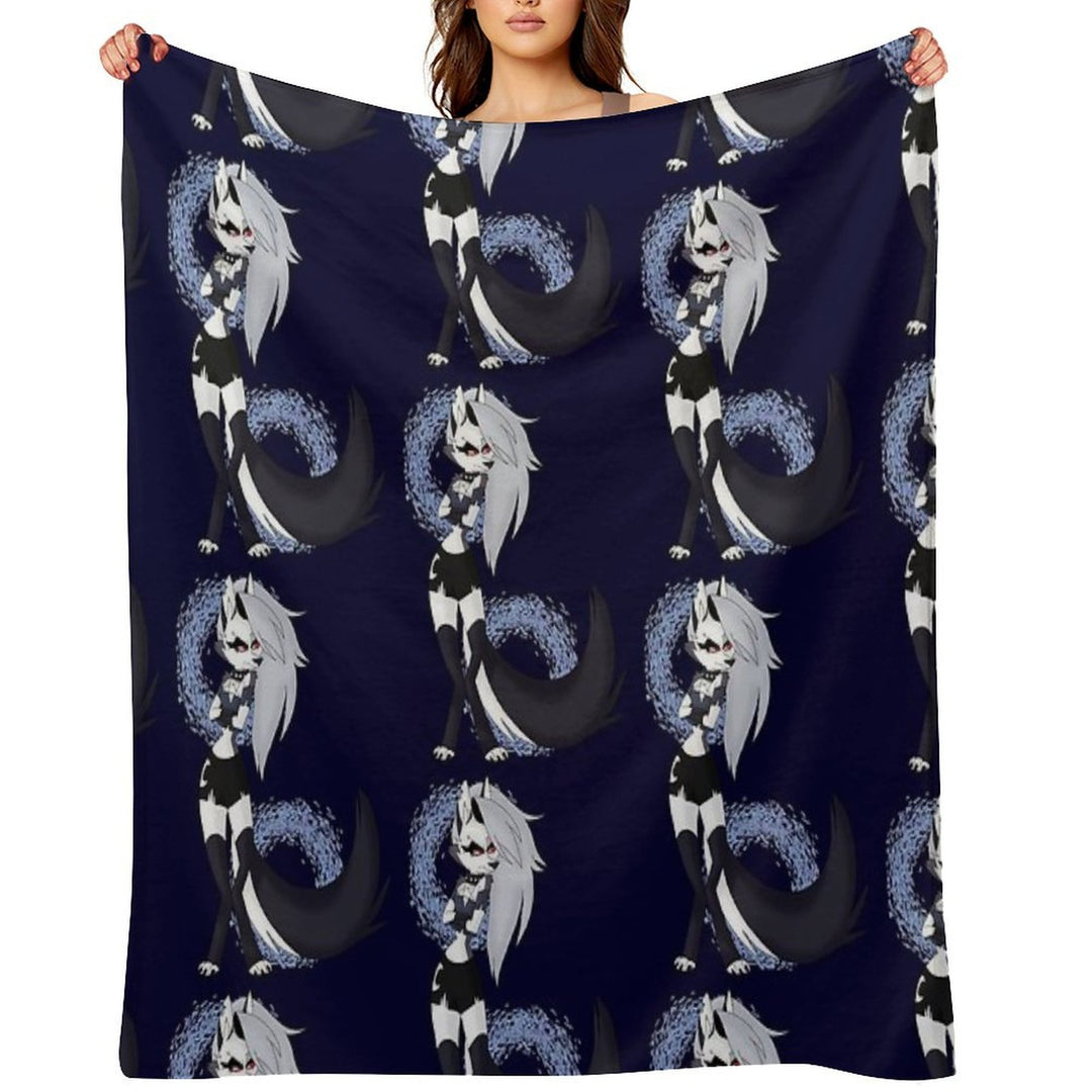 Loona from Helluva Boss Machine-washable Throw Blanket