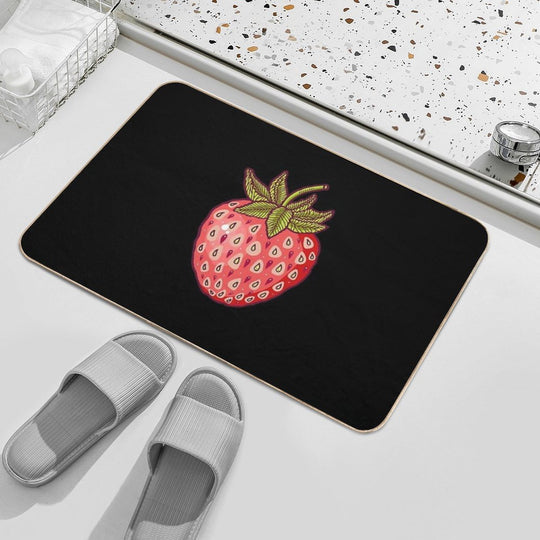 Strawberry Fields  Fade-Resistant Bath Mat