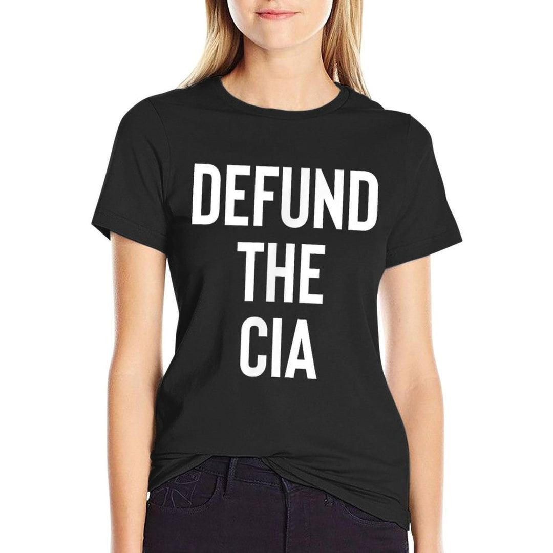 Funny Government Meme Saying for Men Women Defund The CIA Central Intelligence Agency Politics  Stretchy T-Shirt