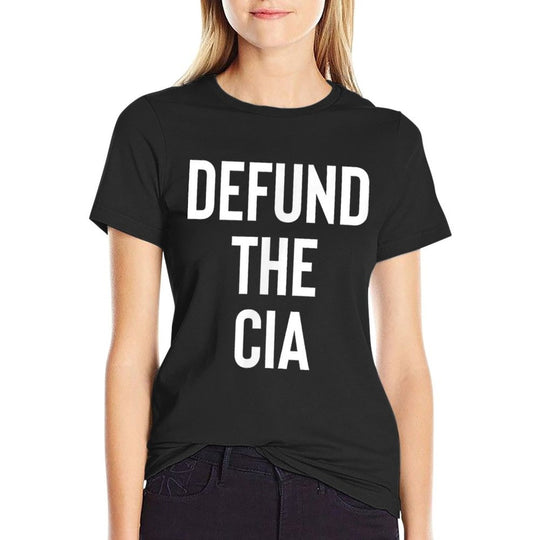 Funny Government Meme Saying for Men Women Defund The CIA Central Intelligence Agency Politics  Stretchy T-Shirt