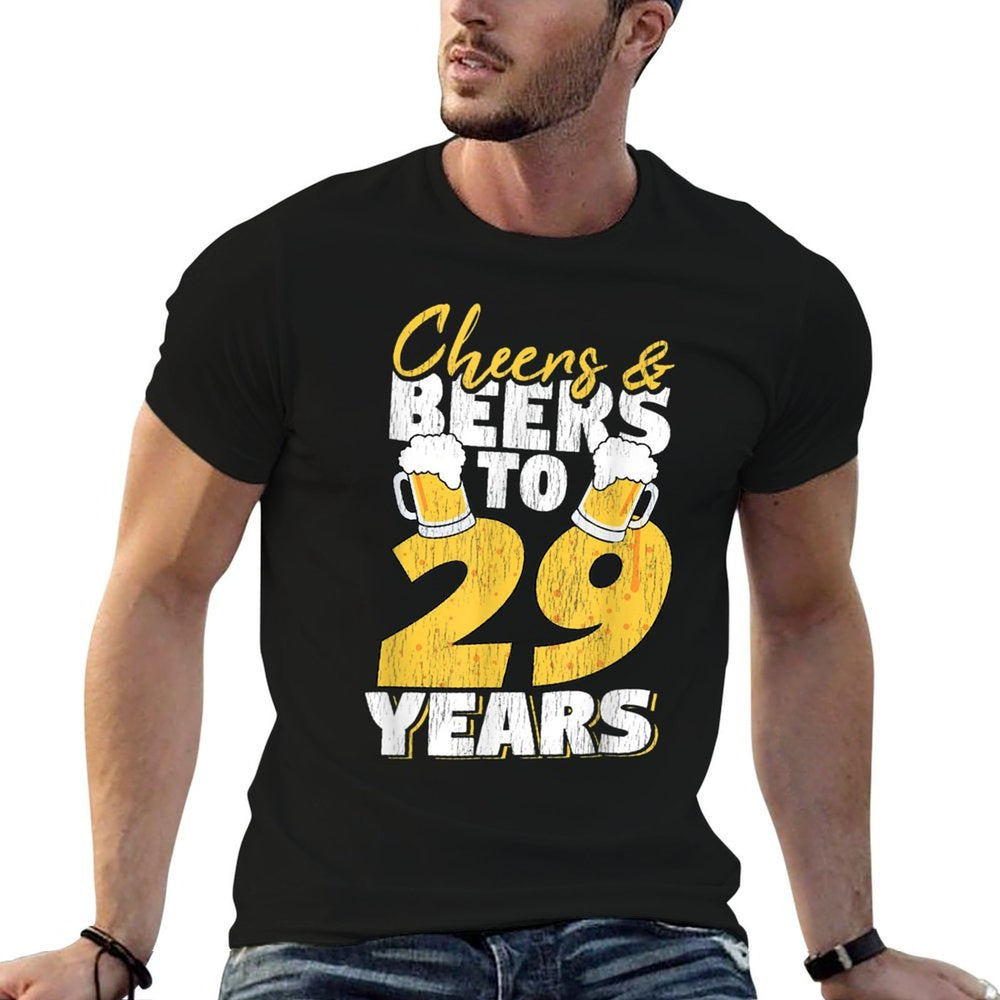 Cheers & Beers to 30 Years Birthday - Special 30th Birthday  Heathered Texture T-Shirt