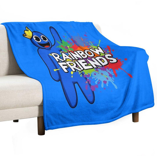 Rainbow Friends Paint Splatter Versatility Throw Blanket