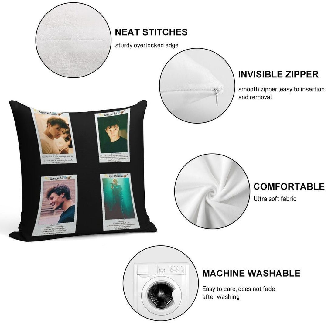 Wincent Weiss Lyrics HD Sticker Set  T Shirt Soft Multiple Sizes Throw Pillow