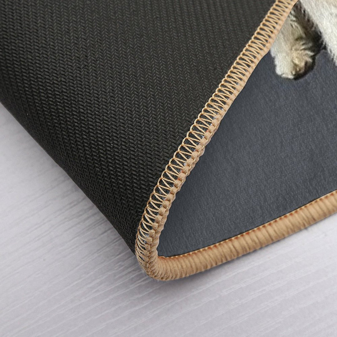 Wire Fox Terrier Head Tilt  Absorbent Bath Mat