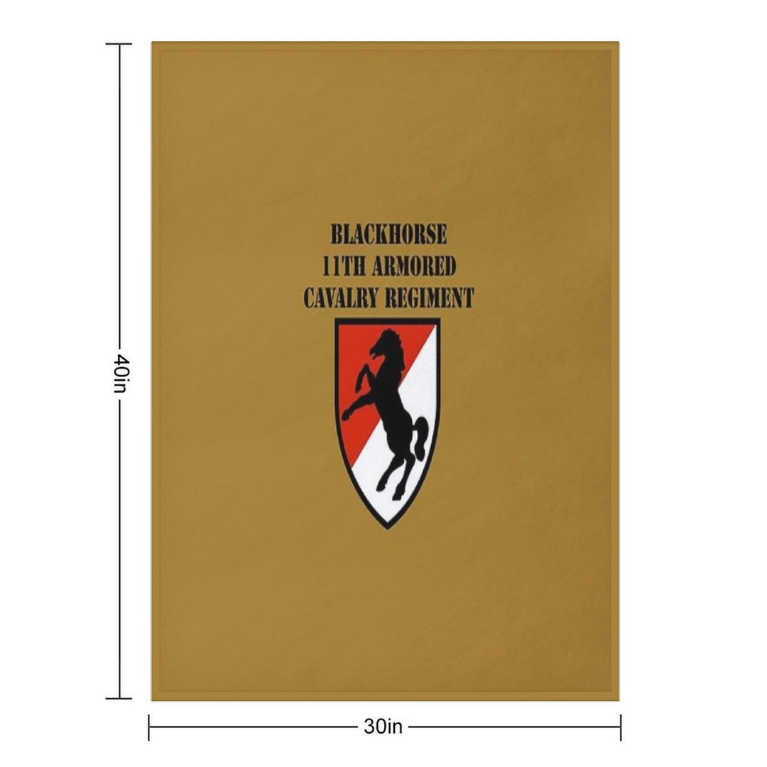 BLACKHORSE 11TH ARMORED CAVALRY REGIMENT Gift-ready Throw Blanket