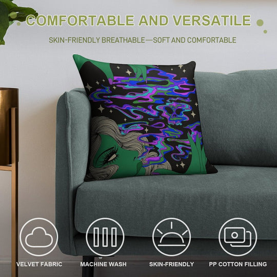 I Put A Spell on You Soft Shrink-Resistant Throw Pillow