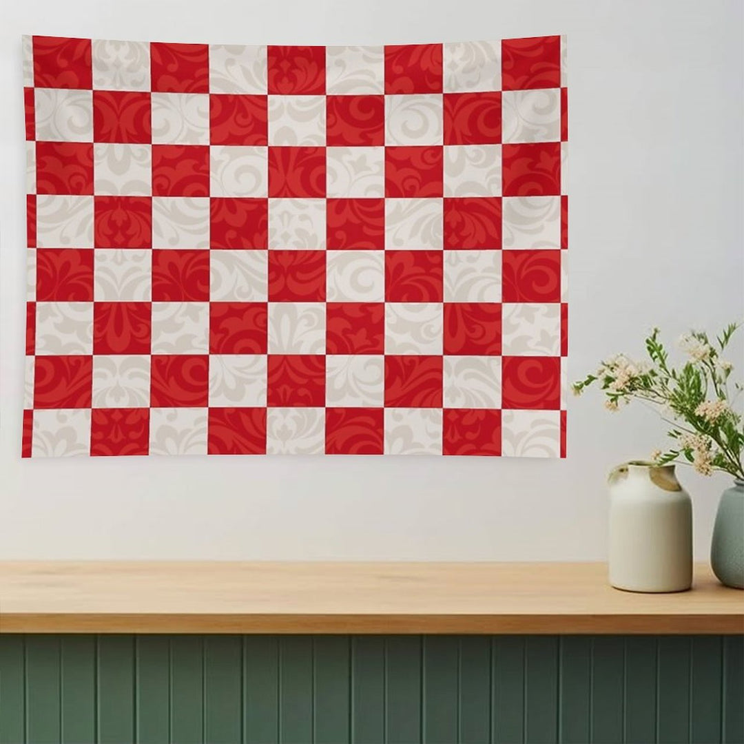 Monica's Checkered Throw Blanket Pattern Tapestry