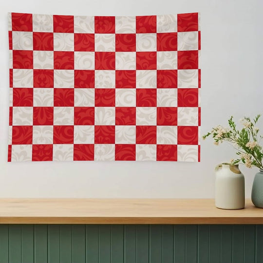 Monica's Checkered Throw Blanket Pattern Tapestry