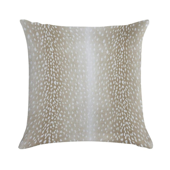 Fawn Beige Antelope Print Throw Pillow Soft Warmth Comfort Throw Pillow