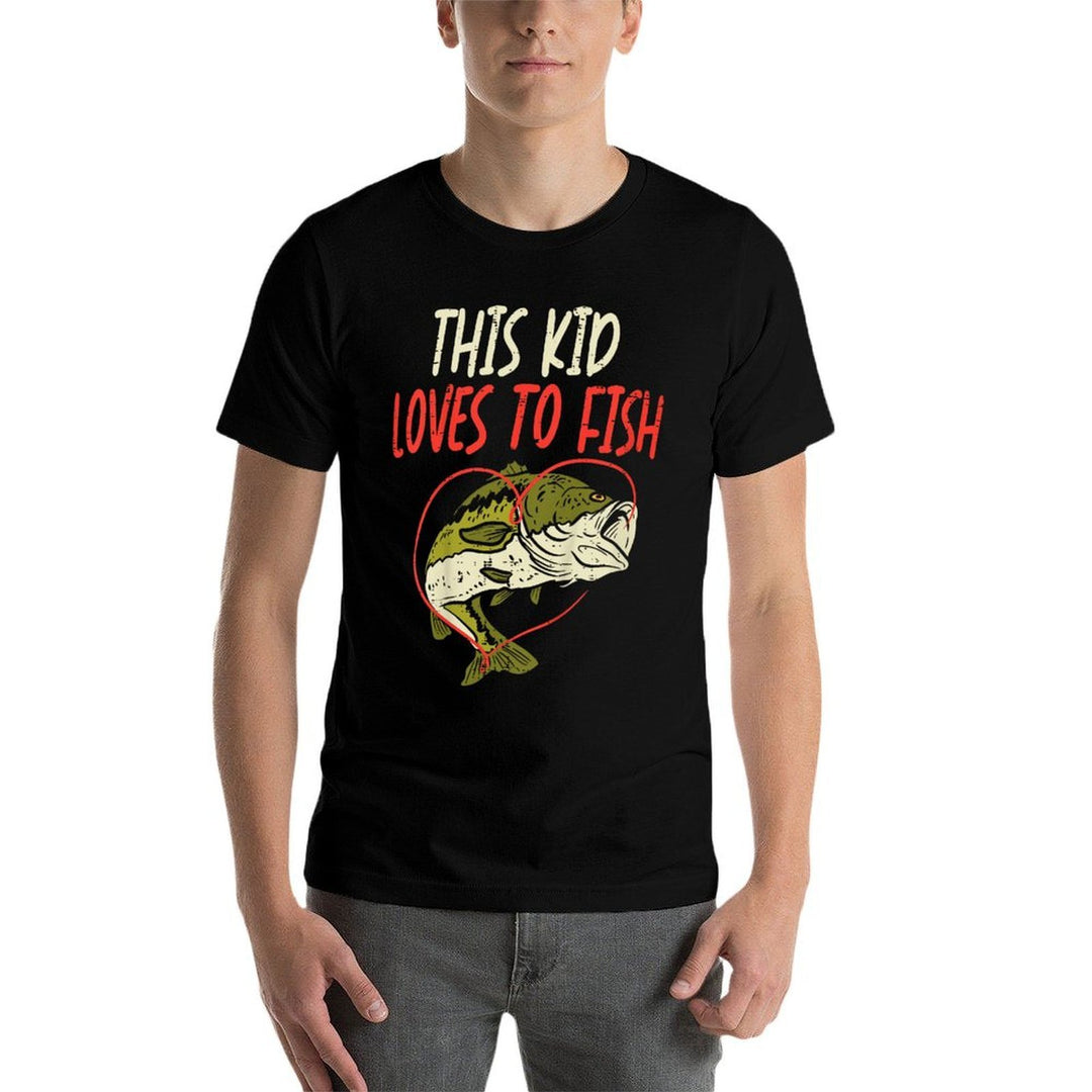 This Kid Loves To Fish Bass Fishing Family Matching Gift  Breathable T-Shirt