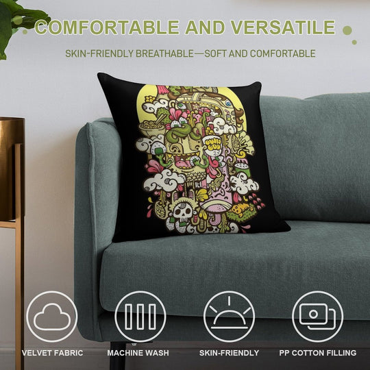 Midnight Hunger Soft Style Accent Throw Pillow