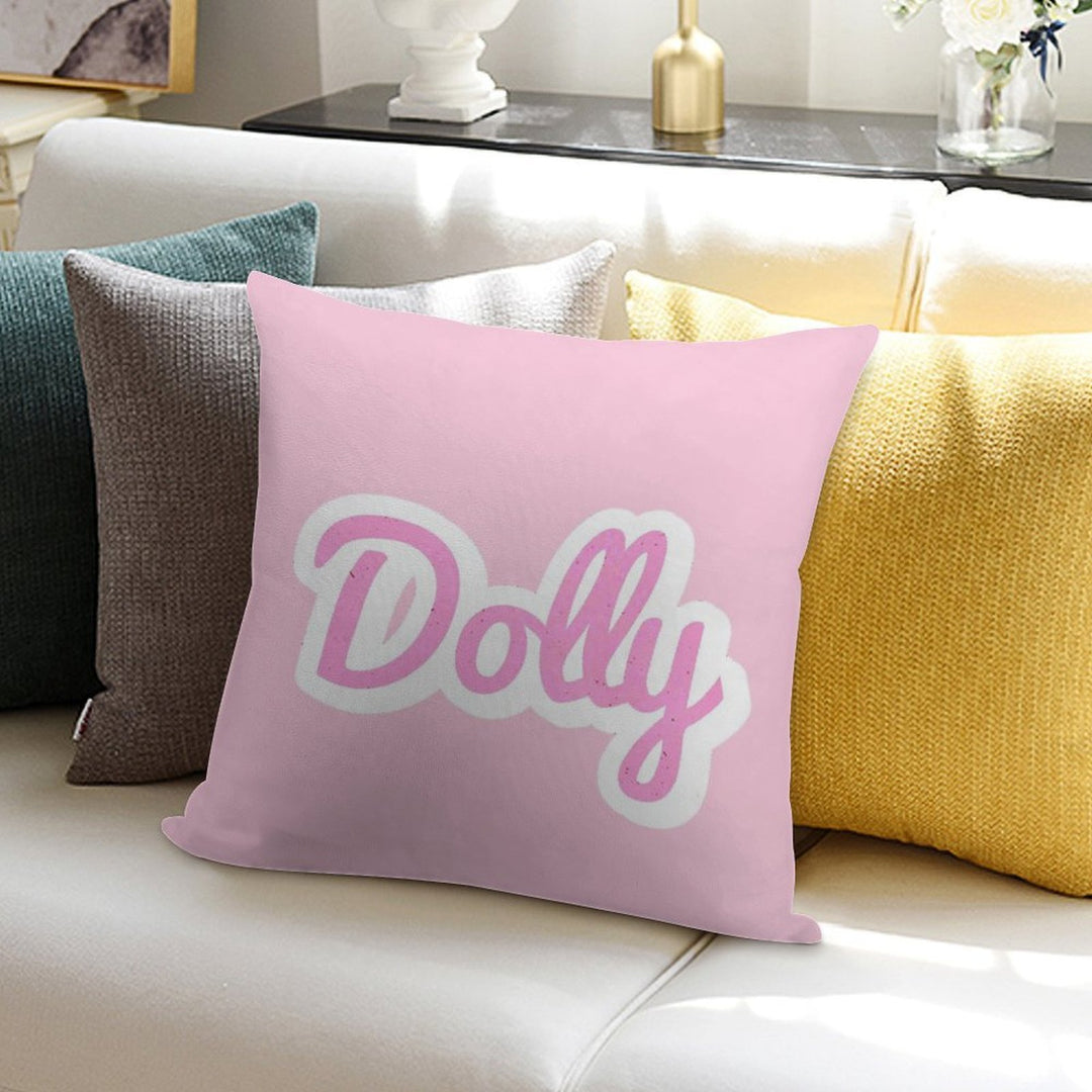 Dolly Cartoon PINK BY CALLISC Soft Gift Ready Throw Pillow