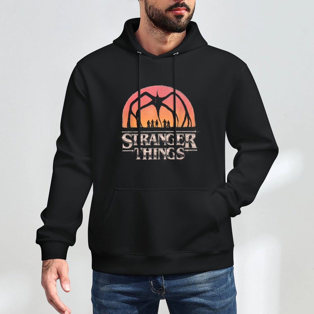Stranger Things Season 5 Towering Mind Flayer Distressed Relaxed Fit Hoodie