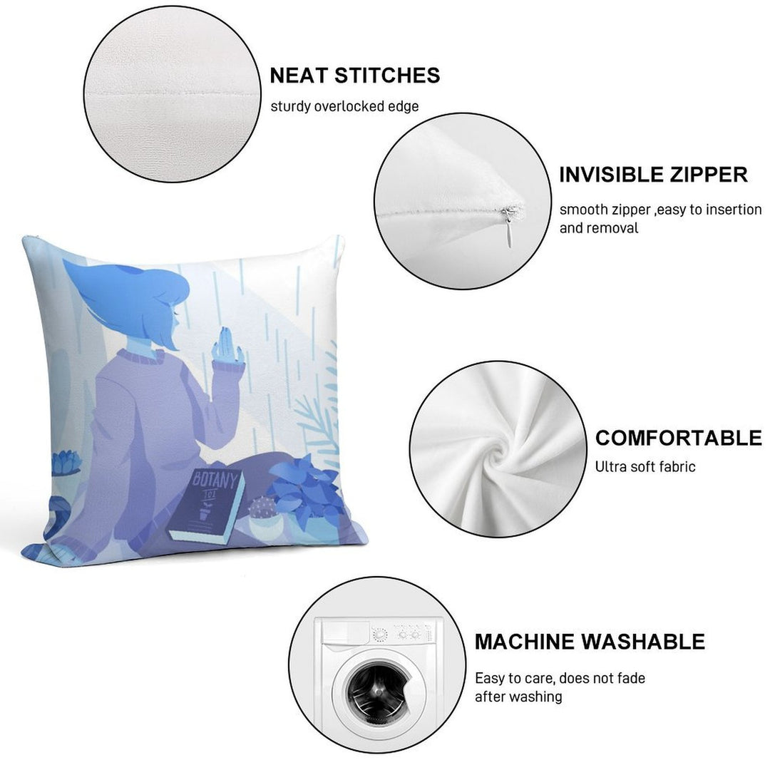 Rainy Days Soft Home Decor Throw Pillow