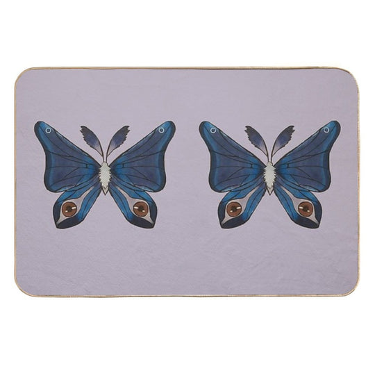 Purple Moth  Versatile Bath Mat