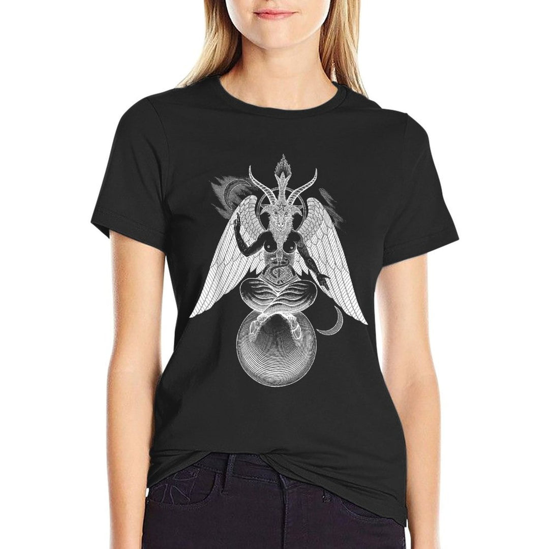 Baphomet - As Above So Below Black Magic Devil Illustration  Affordable Price T-Shirt
