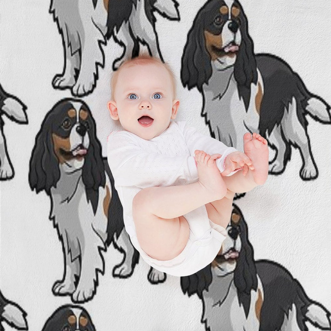 Cavalier King Charles Spaniel Multi-functional Throw Blanket