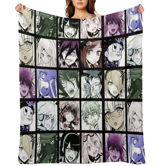 DRV3 Manga Collection (Colored) Plush Throw Blanket
