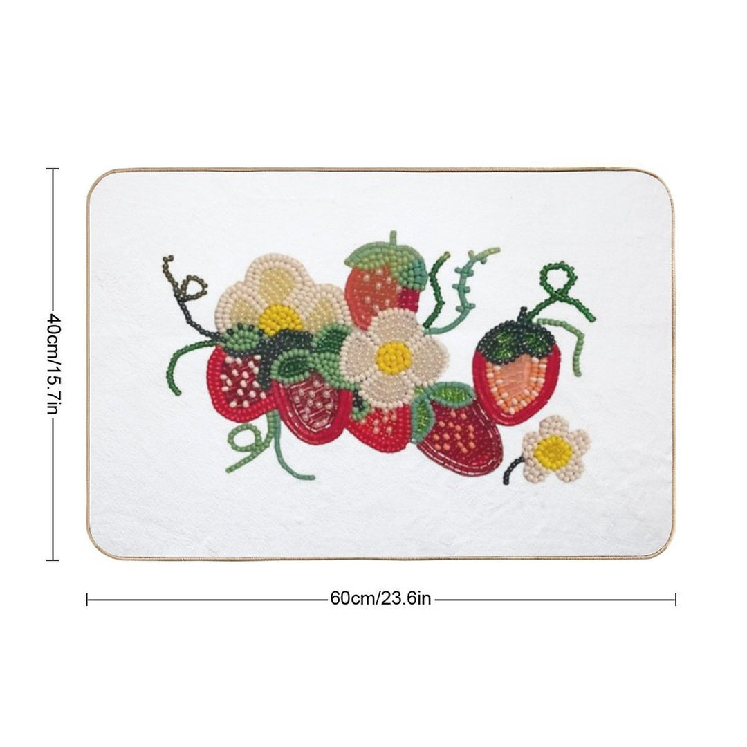 Strawberry  Easy To Clean Bath Mat